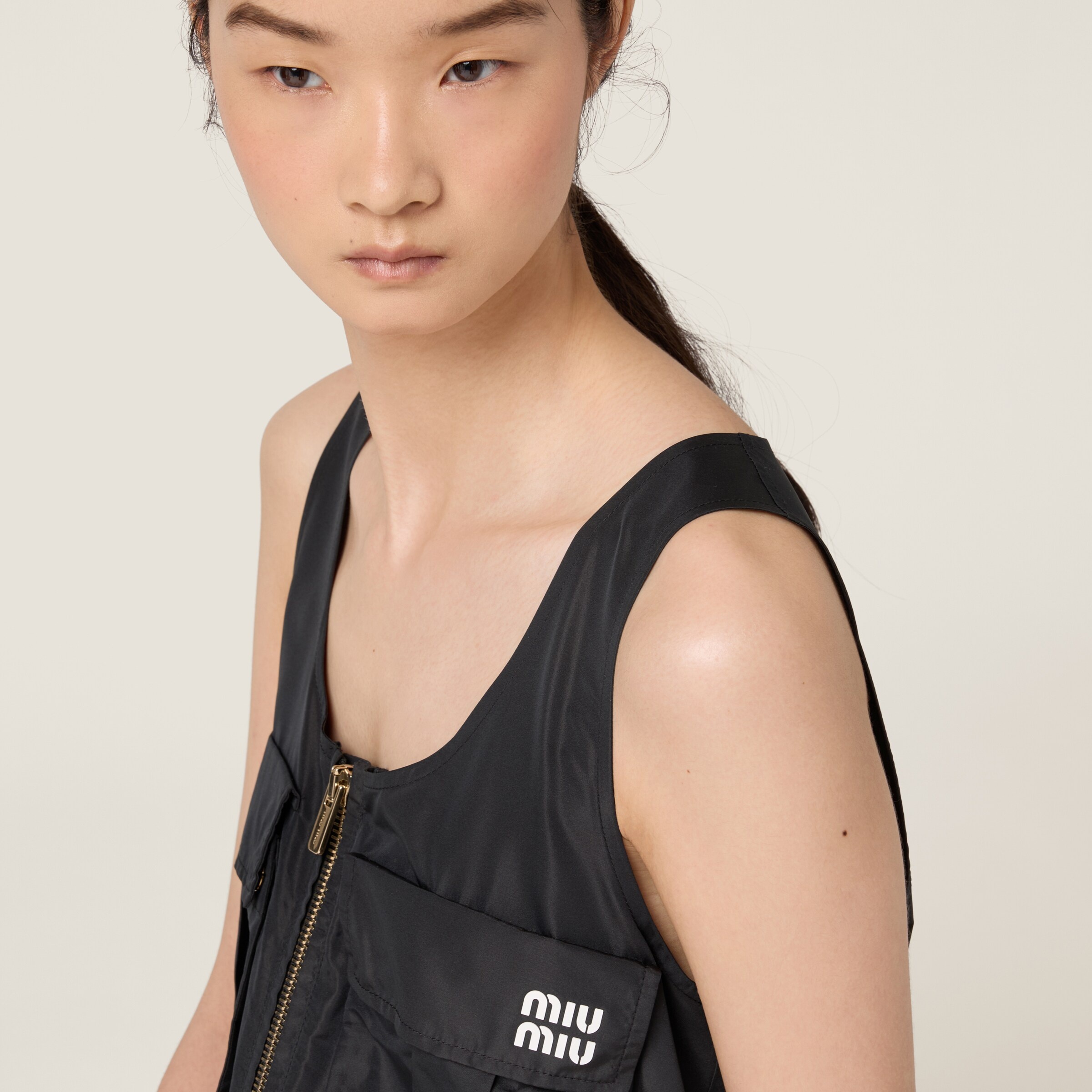 Technical fabric mini-dress - 5