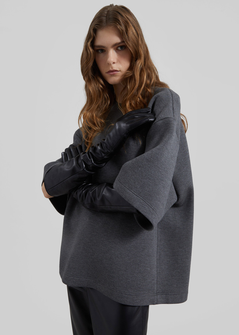 Delancey Neoprene Tee - Dark Grey 5