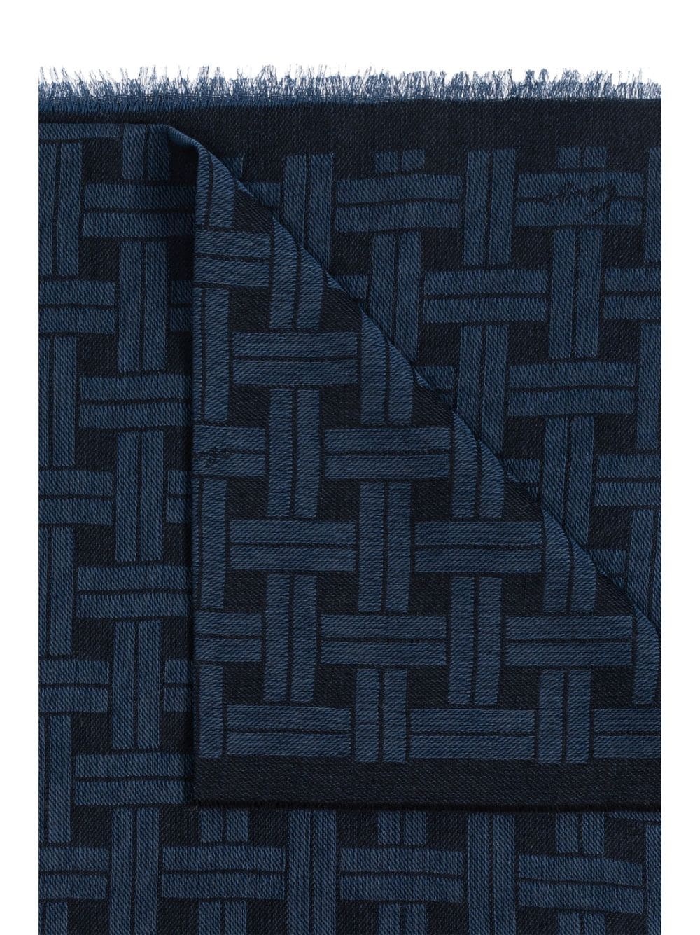 logo-jacquard scarf - 4