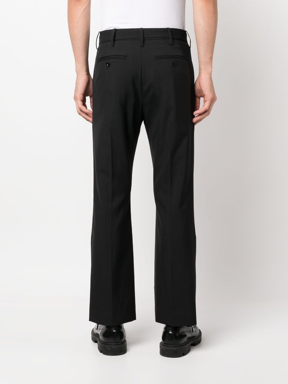 straight-leg tailored trousers - 4