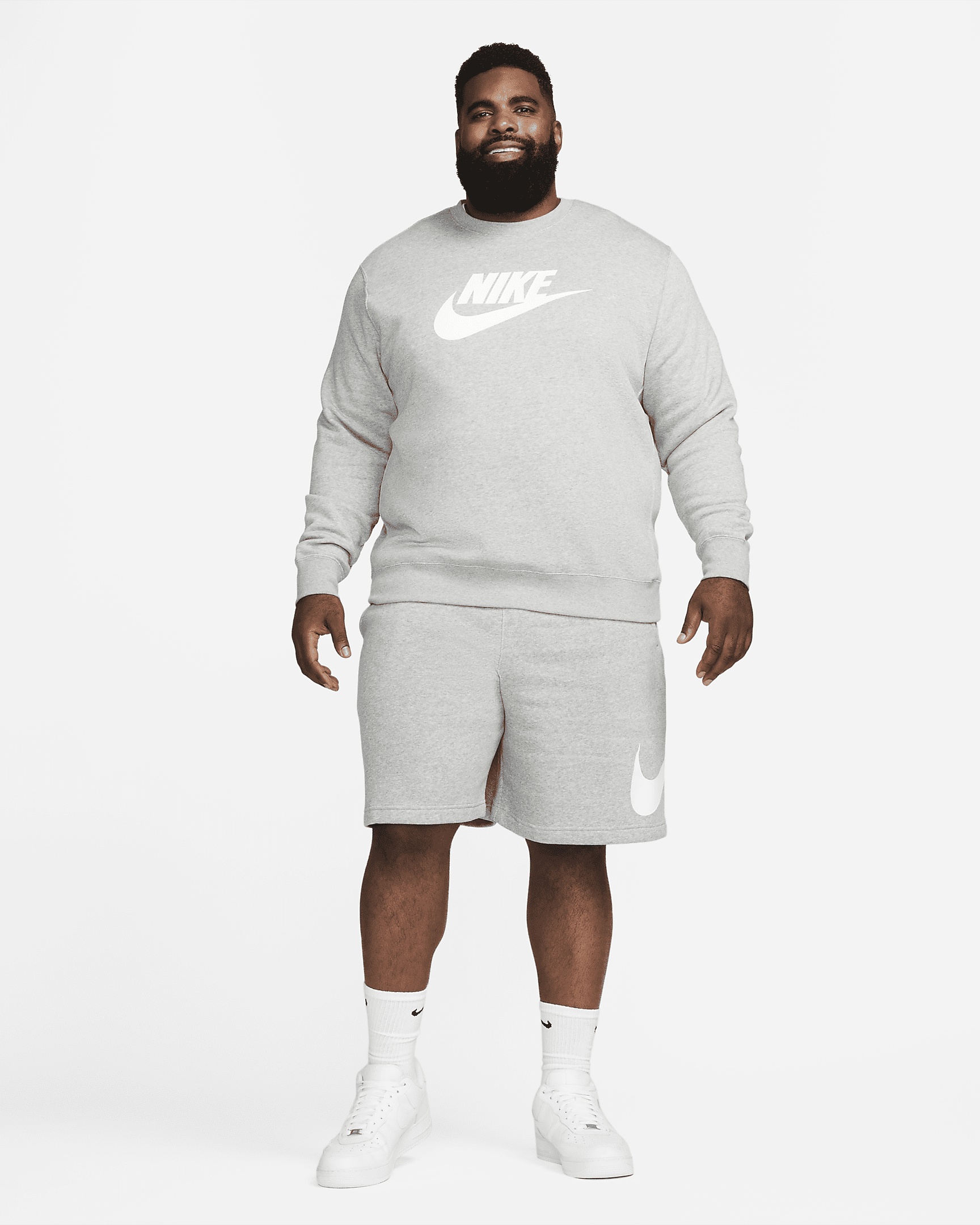 Nike Sportswear Club Fleece Men's Graphic Crew - 8