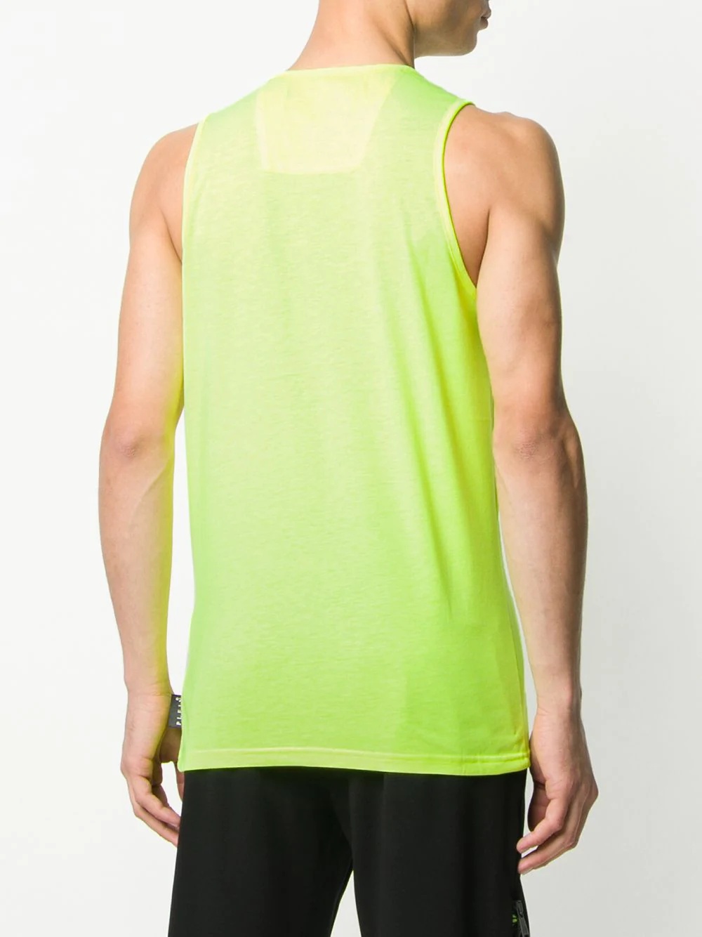 logo patch tank top - 4