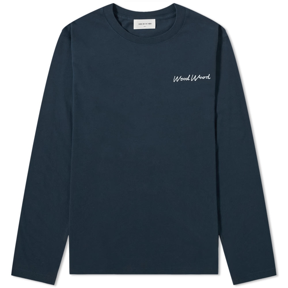 Wood Wood Long Sleeve Peter Drawing Tee - 1