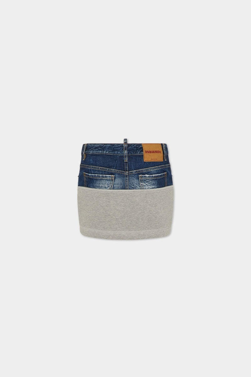 DSQUARED2 JERSEY AND DENIM SKIRT outlook