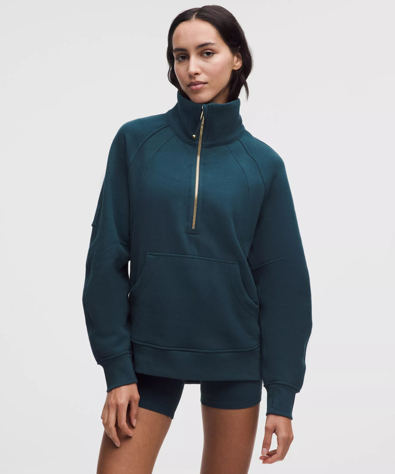 Scuba Oversized Funnel-Neck Half Zip *Long 1