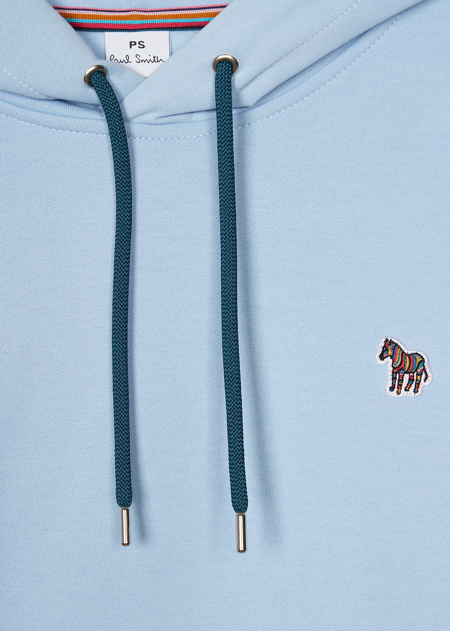 Women's Dusky Blue Zebra Logo Hoodie - 2