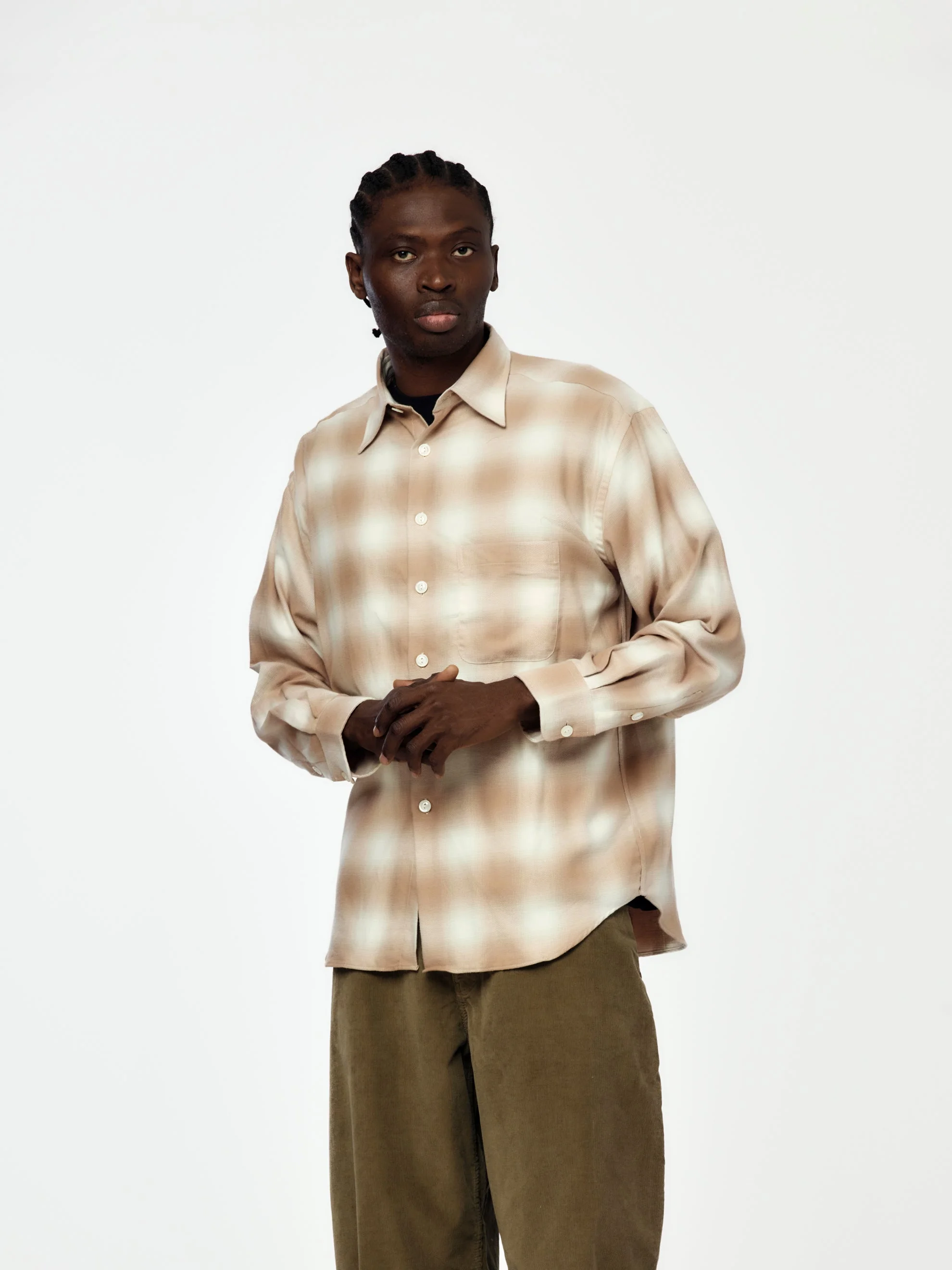 SHADOW FLANNEL (CORAL) - 1