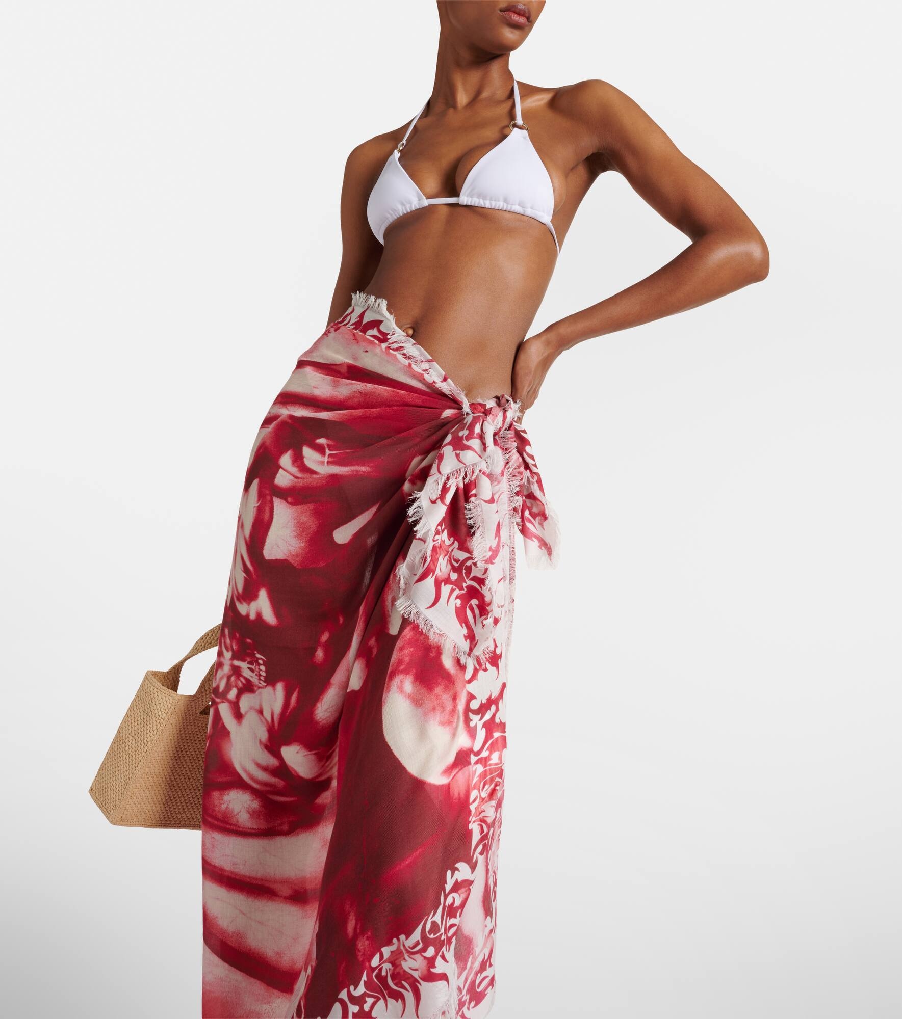 Jean Paul Gaultier Printed beach cover-up | luosophy