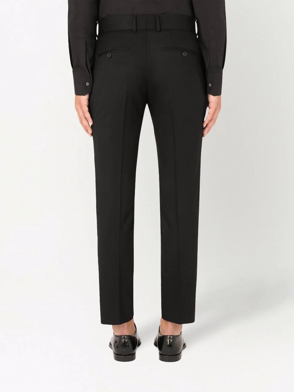 tailored stretch-wool trousers - 4