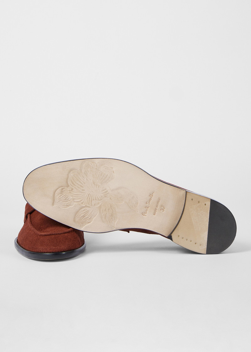 Women's Dark Burgundy Suede 'Figaro' Loafers 3