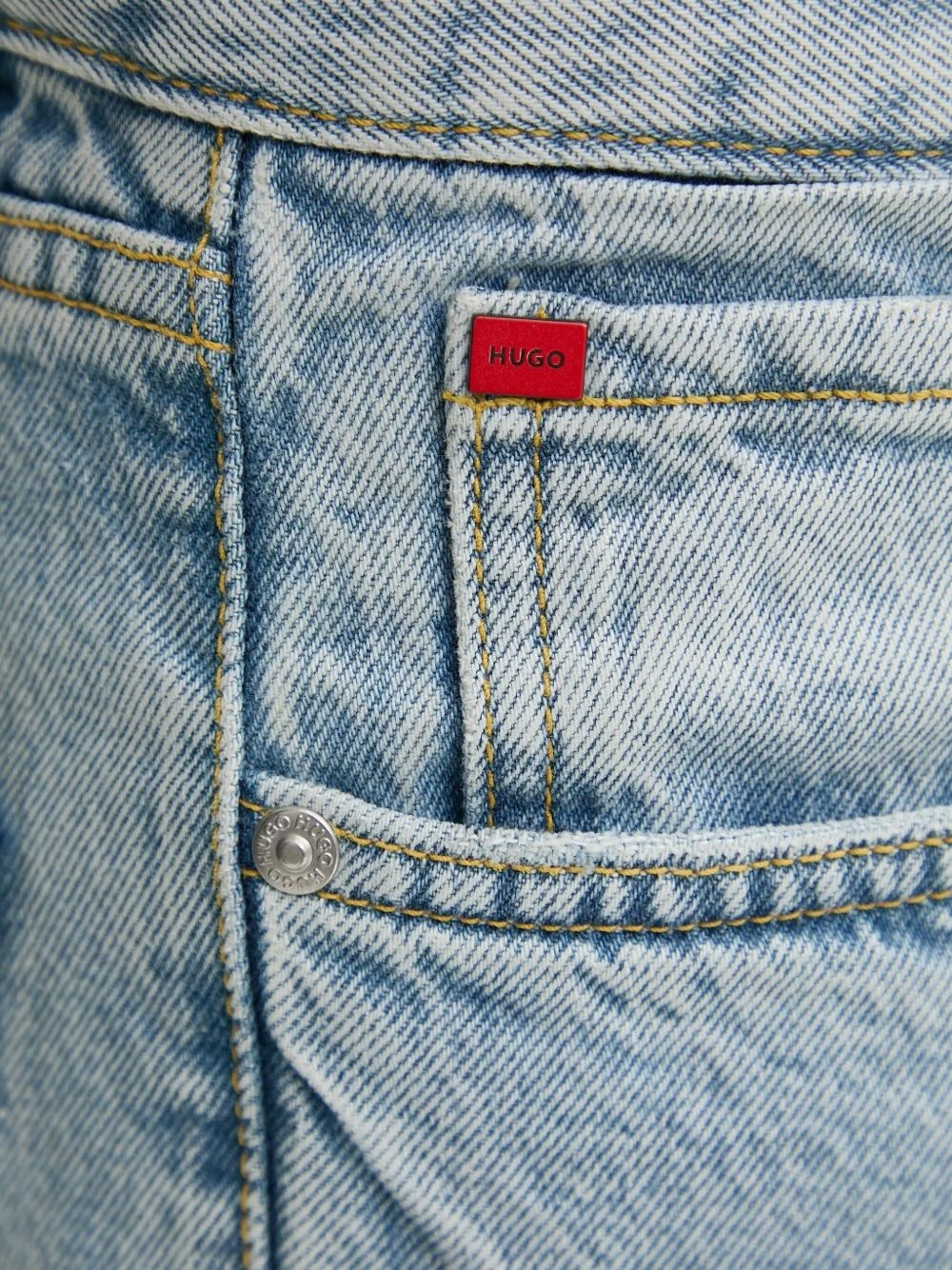 distressed five-pocket jeans - 4
