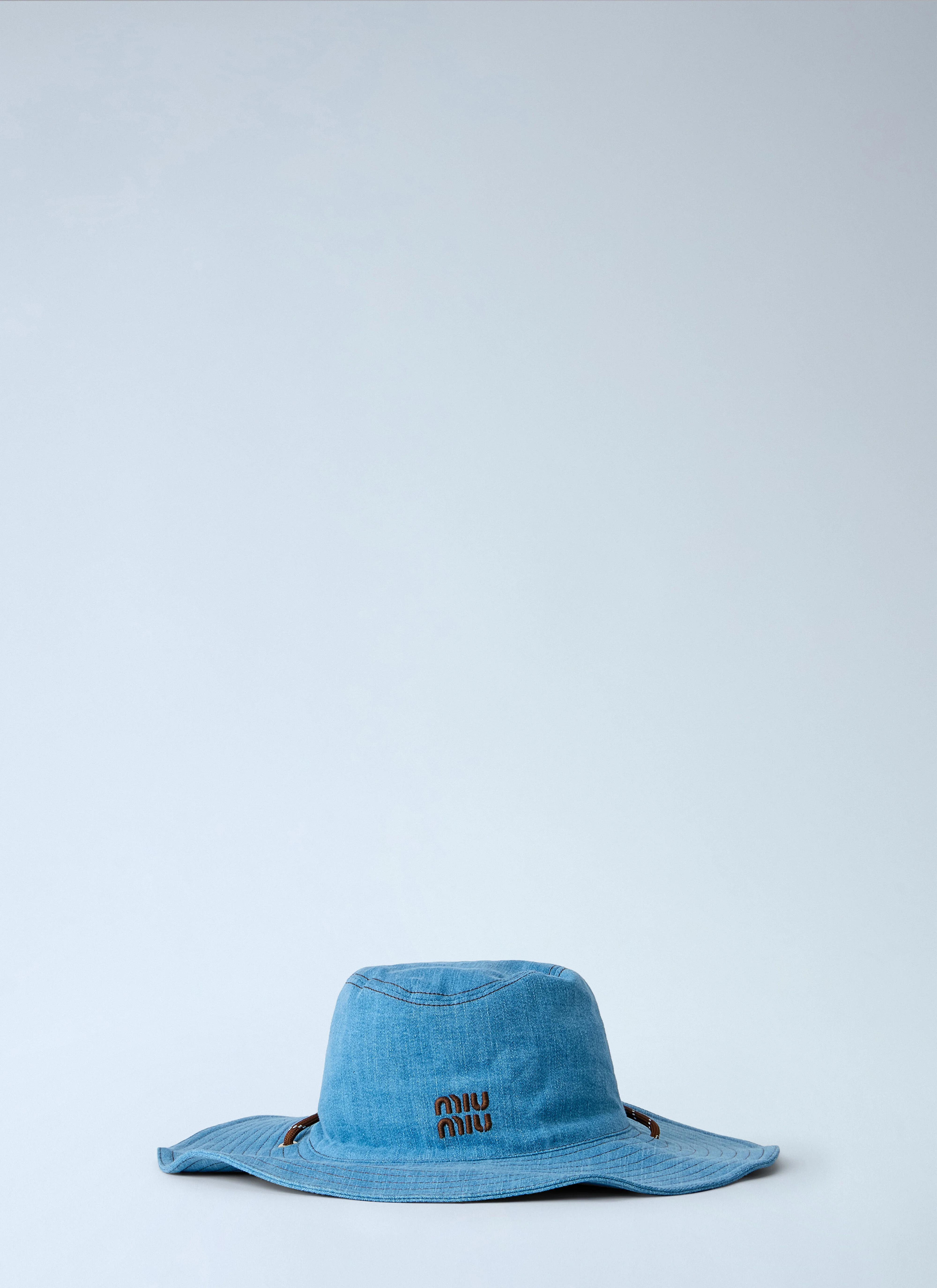 Wide-Brimmed Logo Hat - 1
