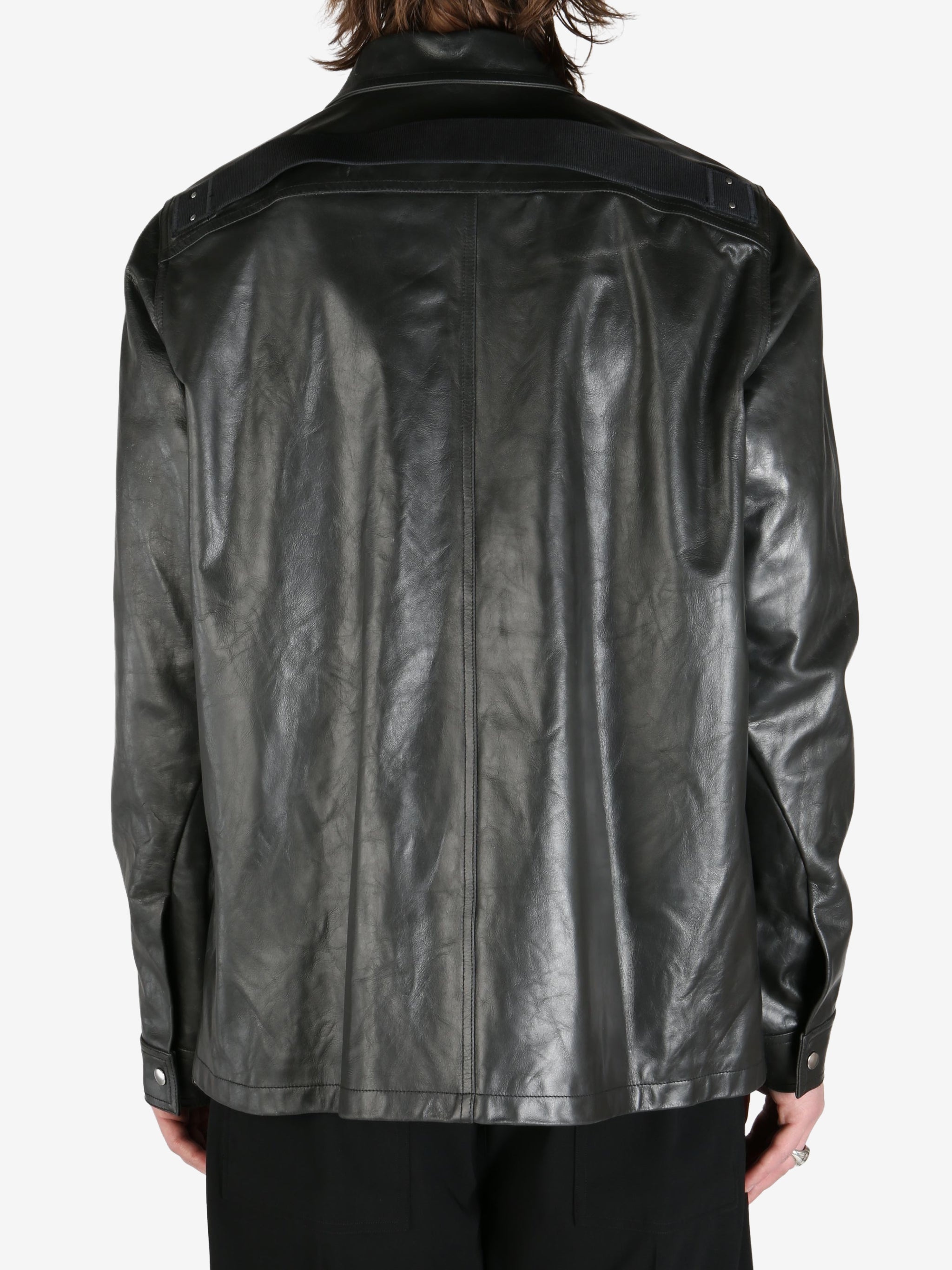 RICK OWENS - Men Giacca In Pelle Brad Jacket - 3