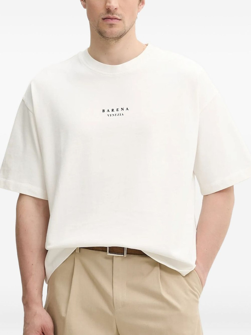 logo-embroidered t-shirt 1