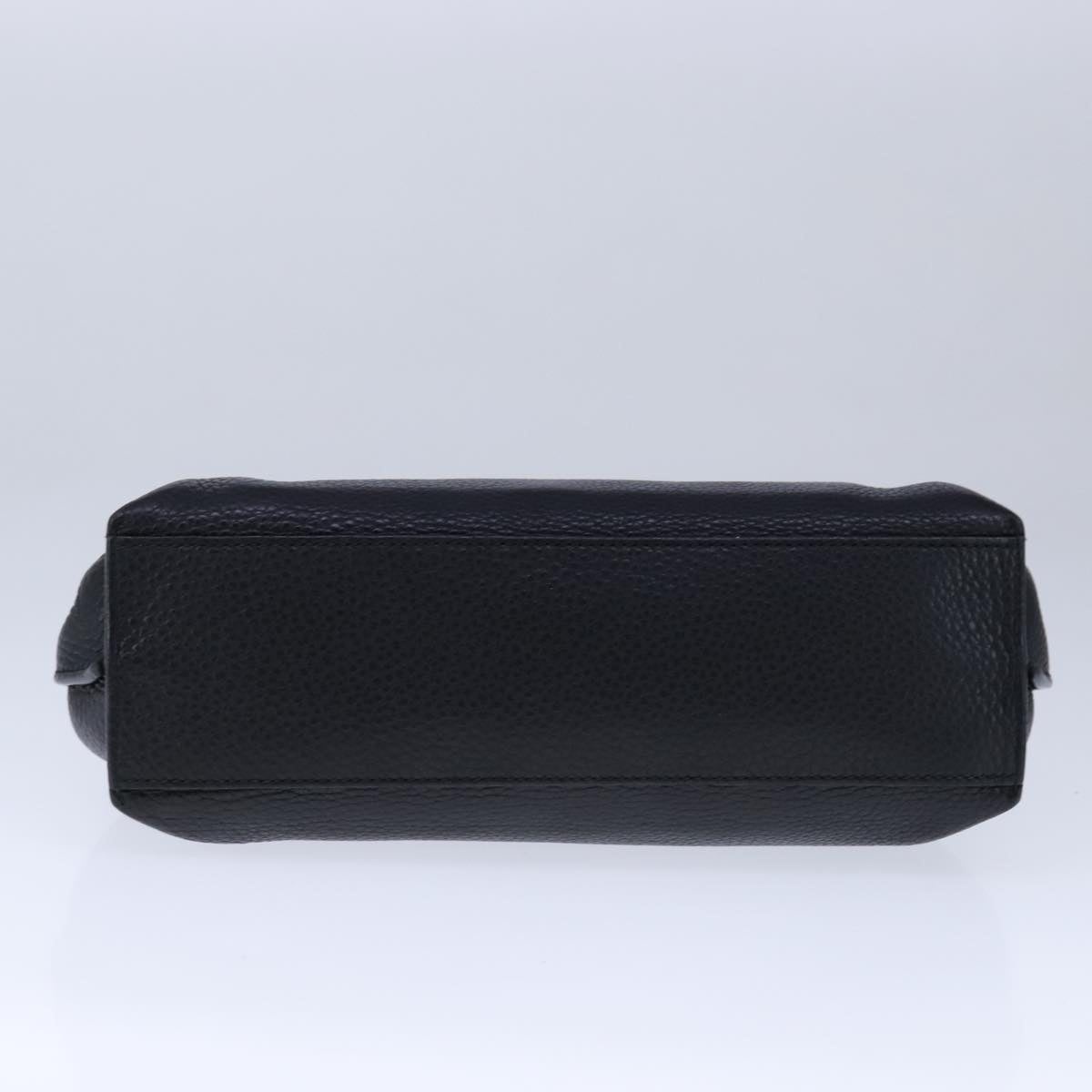 GUCCI Bamboo Daily Hand Bag Leather Black - 9