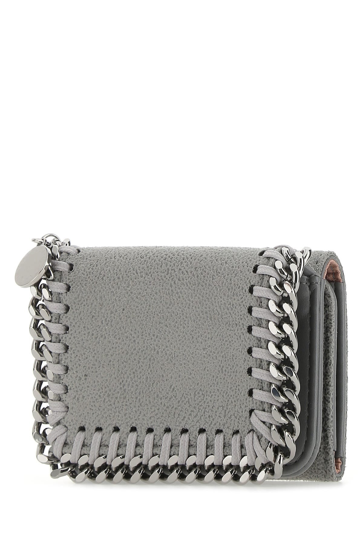 Stella McCartney Grey shaggy deer mini Falabella wallet