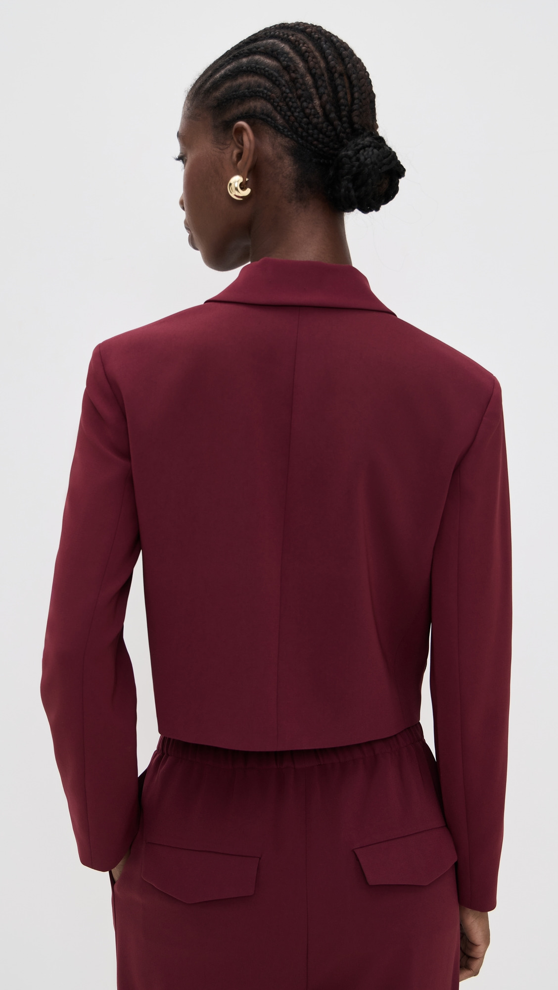 Crop Double-Breasted Jacket - 2