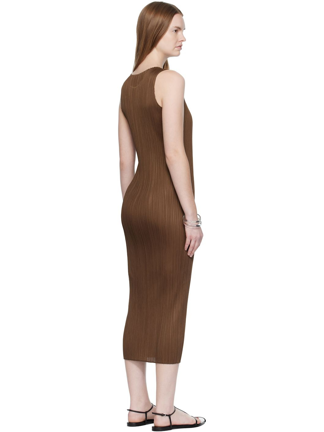 Brown New Colorful Basics 4 Maxi Dress - 3
