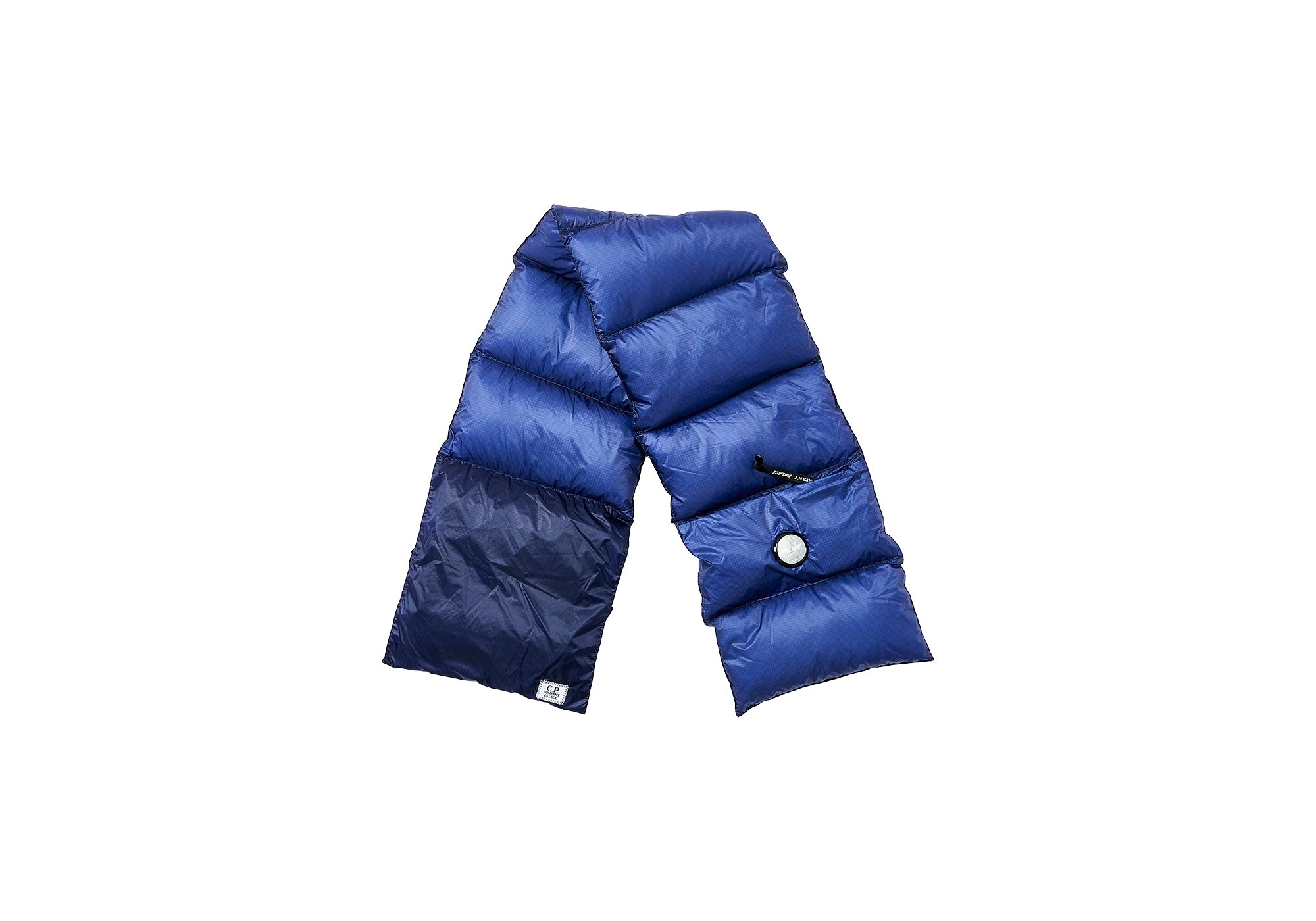 PALACE C.P. COMPANY DOWN POCKET SCARF BRIGHT COBALT - 1