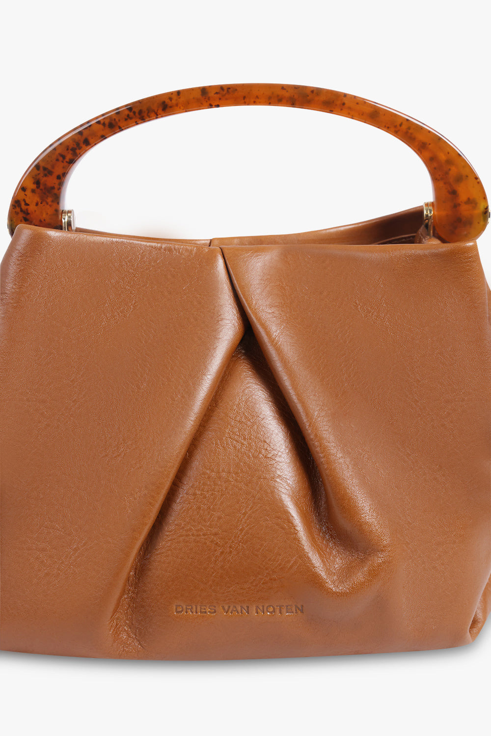 MINI RESIN HANDLE BAG | TAN - 4