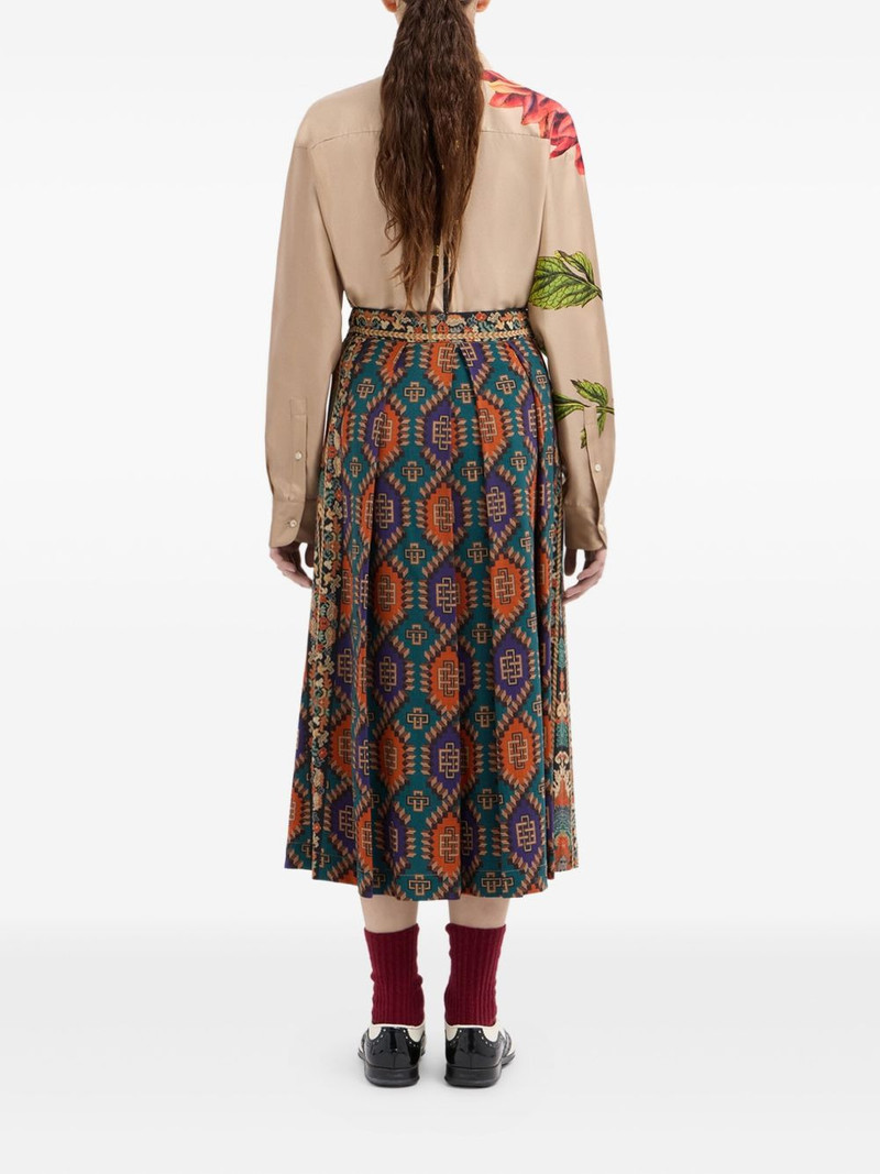 virgin wool pleated skirt 3