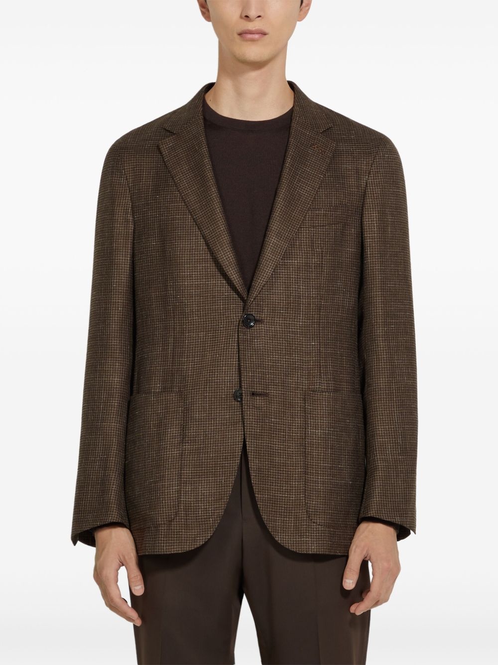 houndstooth blazer - 3