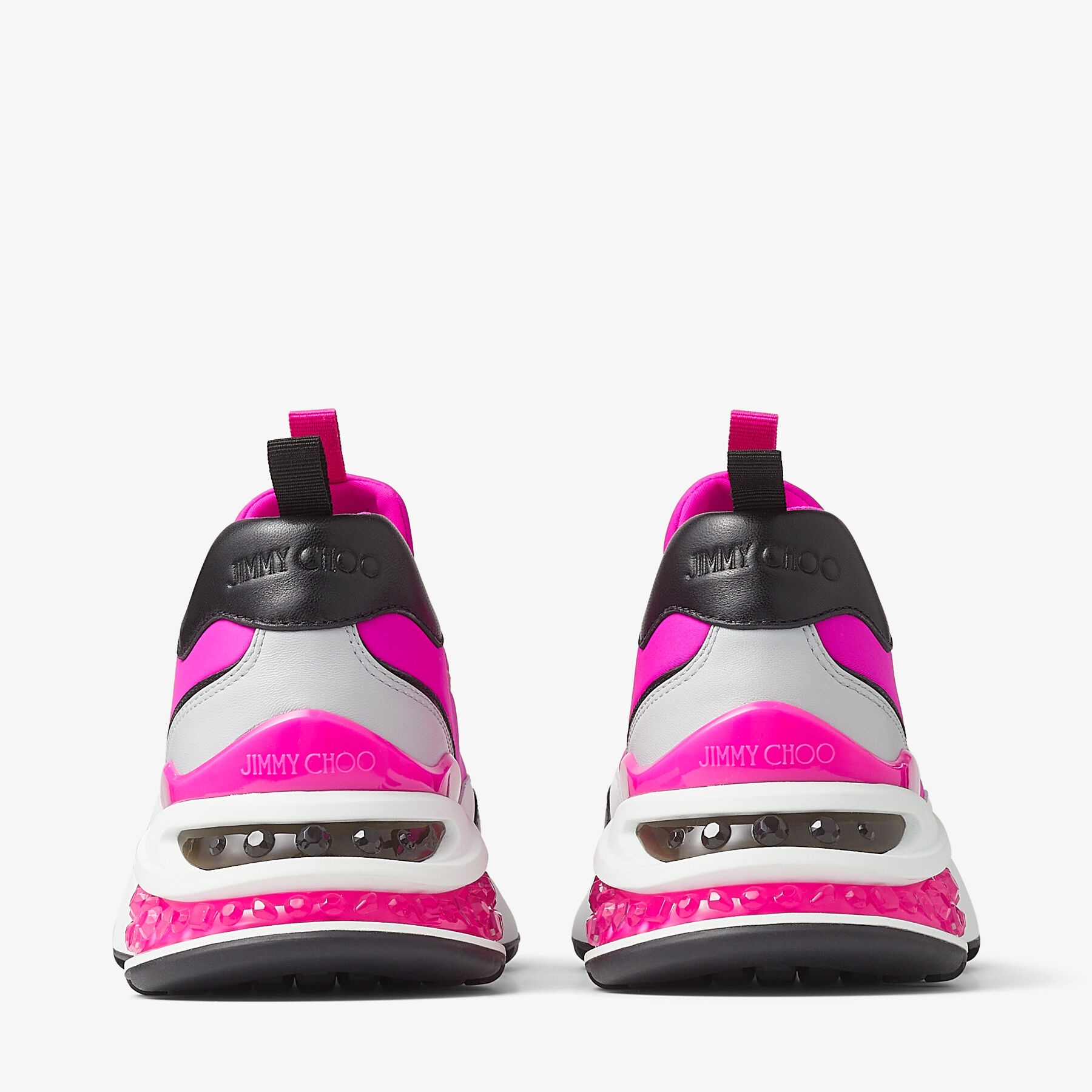 Memphis/F
Fuchsia Neoprene and Leather Low-Top Trainers - 6