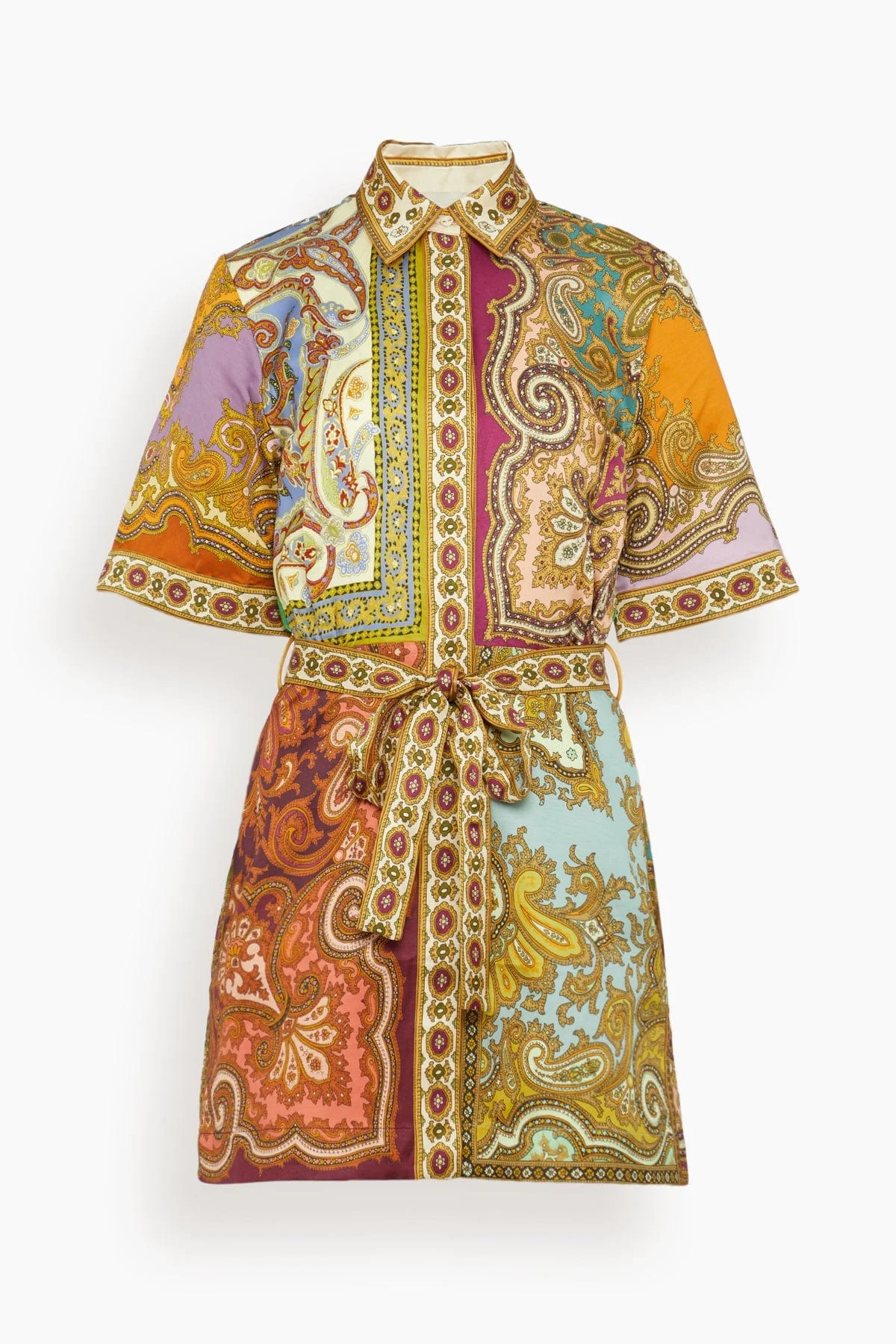 Clemenza Spliced Mini Dress in Multi - 1