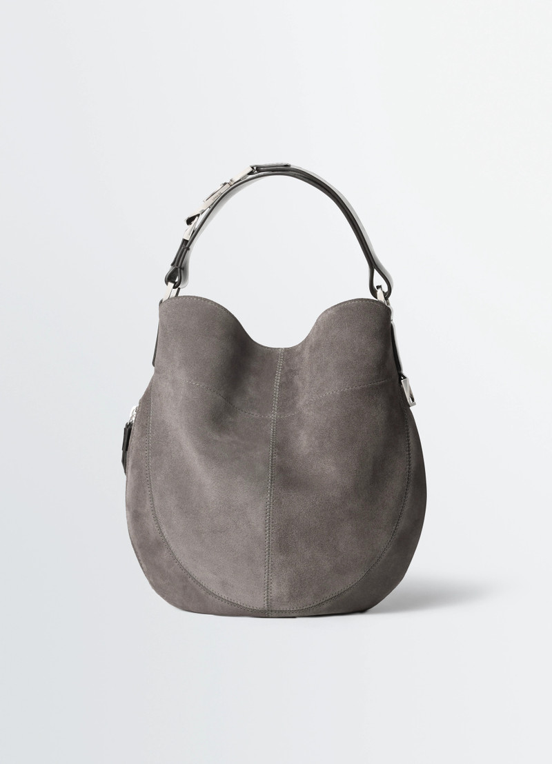HOBO QUIVER CLIP BAG IN SUEDE LEATHER - 1
