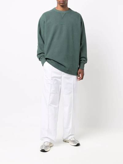 Acne Studios logo-print cotton sweatshirt outlook