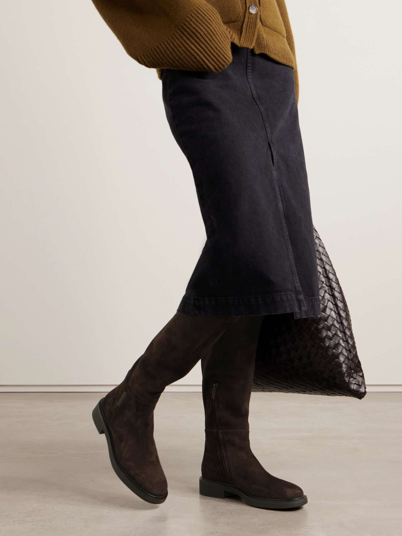 Suede over-the-knee boots - 2