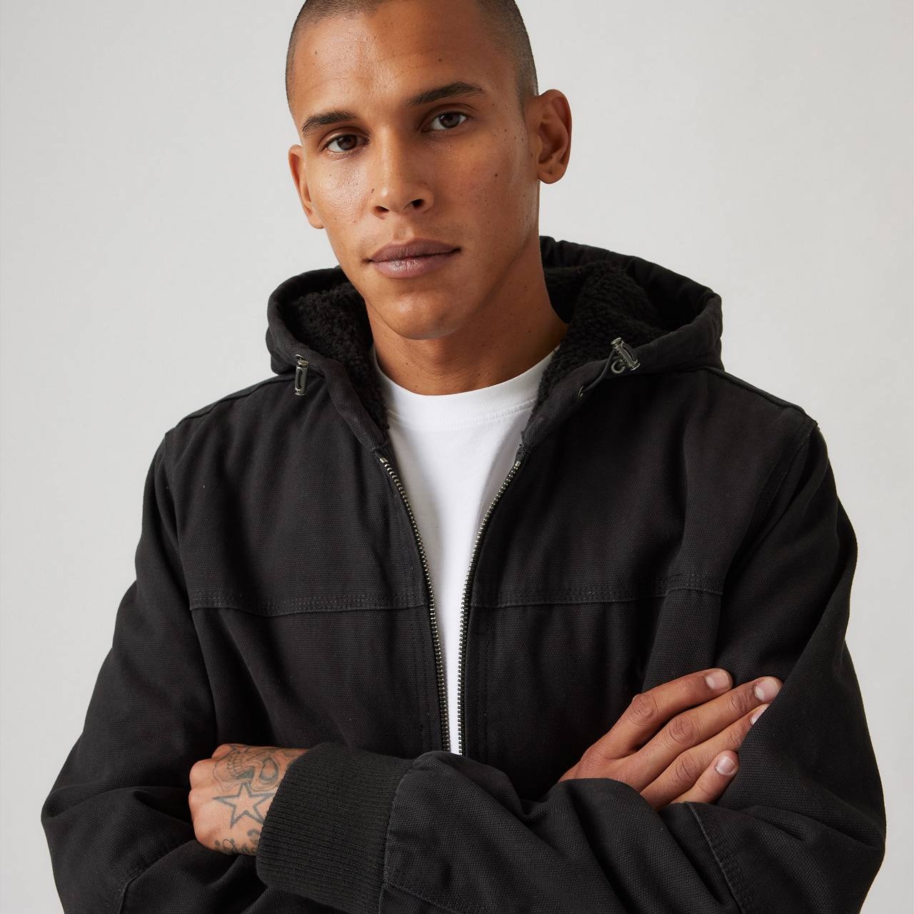 SHERPA LINED HOODED JACKET - 4