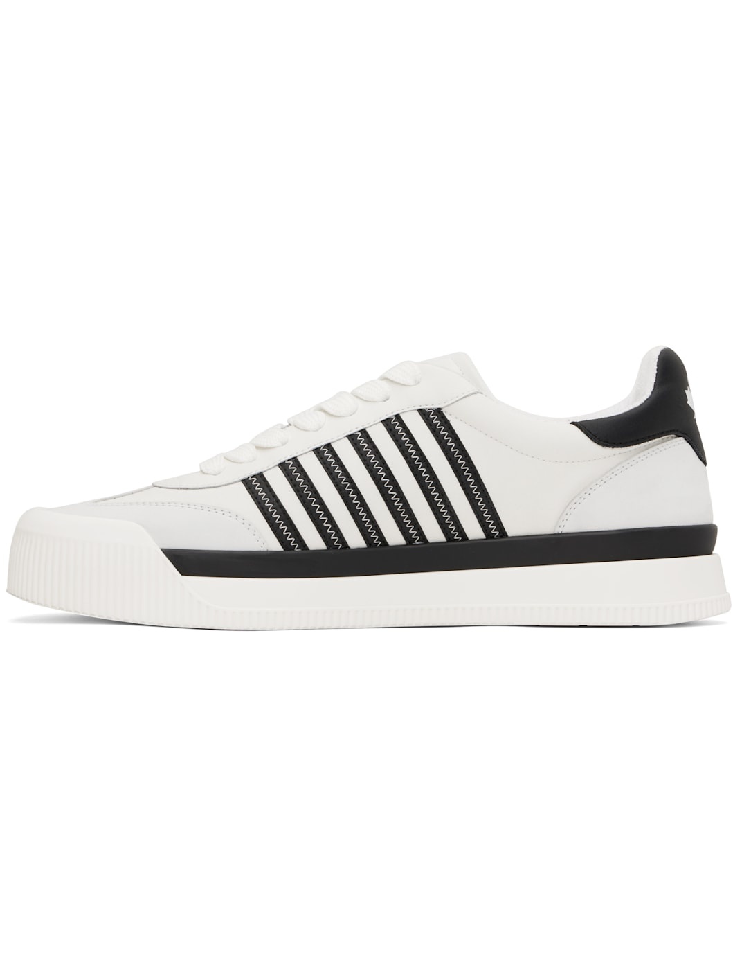 White & Black New Jersey Sneakers - 3