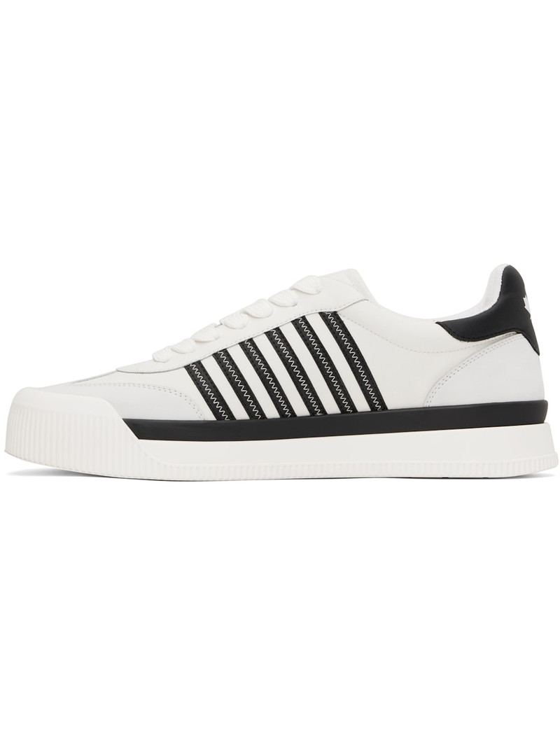 DSQUARED2 White & Black New Jersey Sneakers outlook