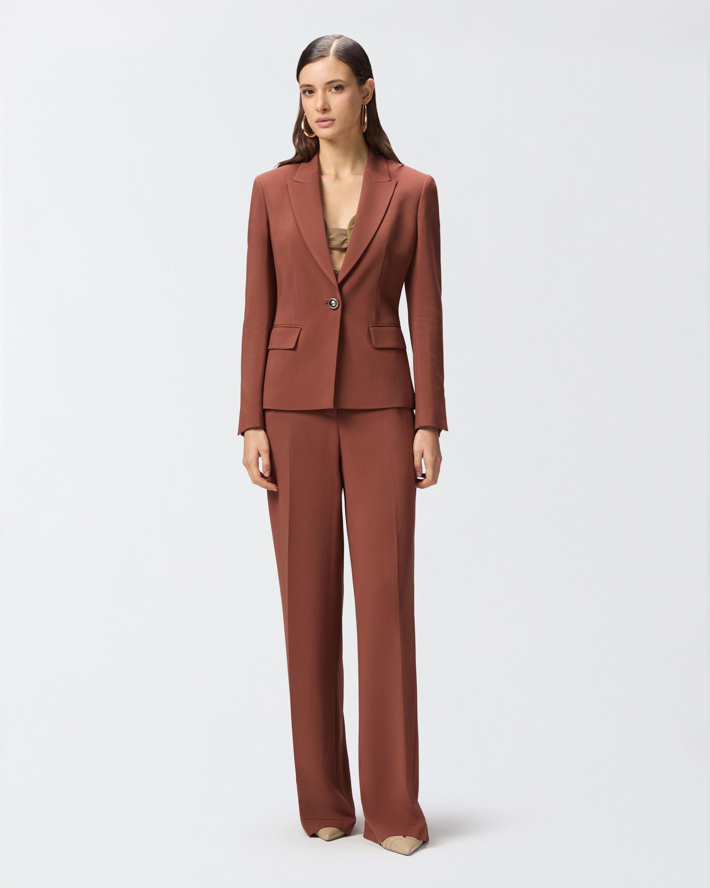 SINGLE-BREASTED CADY BLAZER - 3
