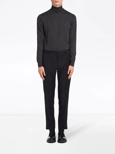 Prada slim fit trousers outlook