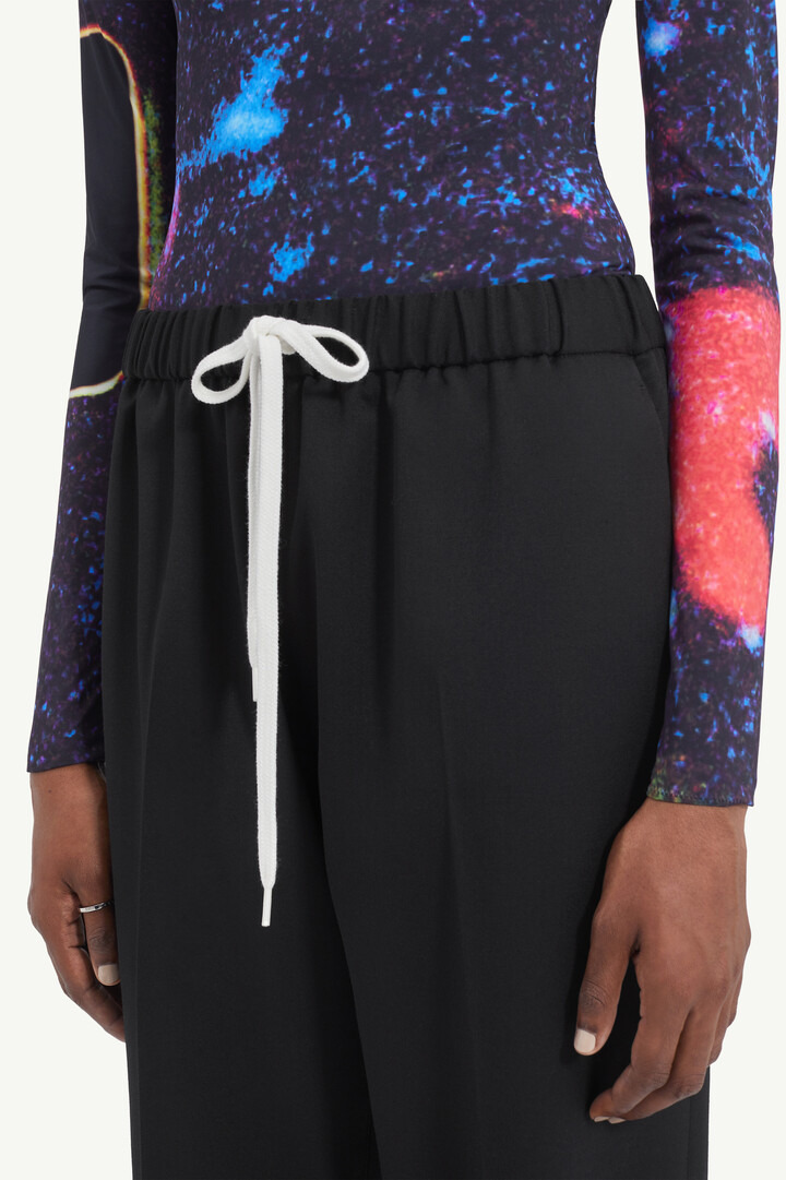 Drawstring tailored trousers - 3