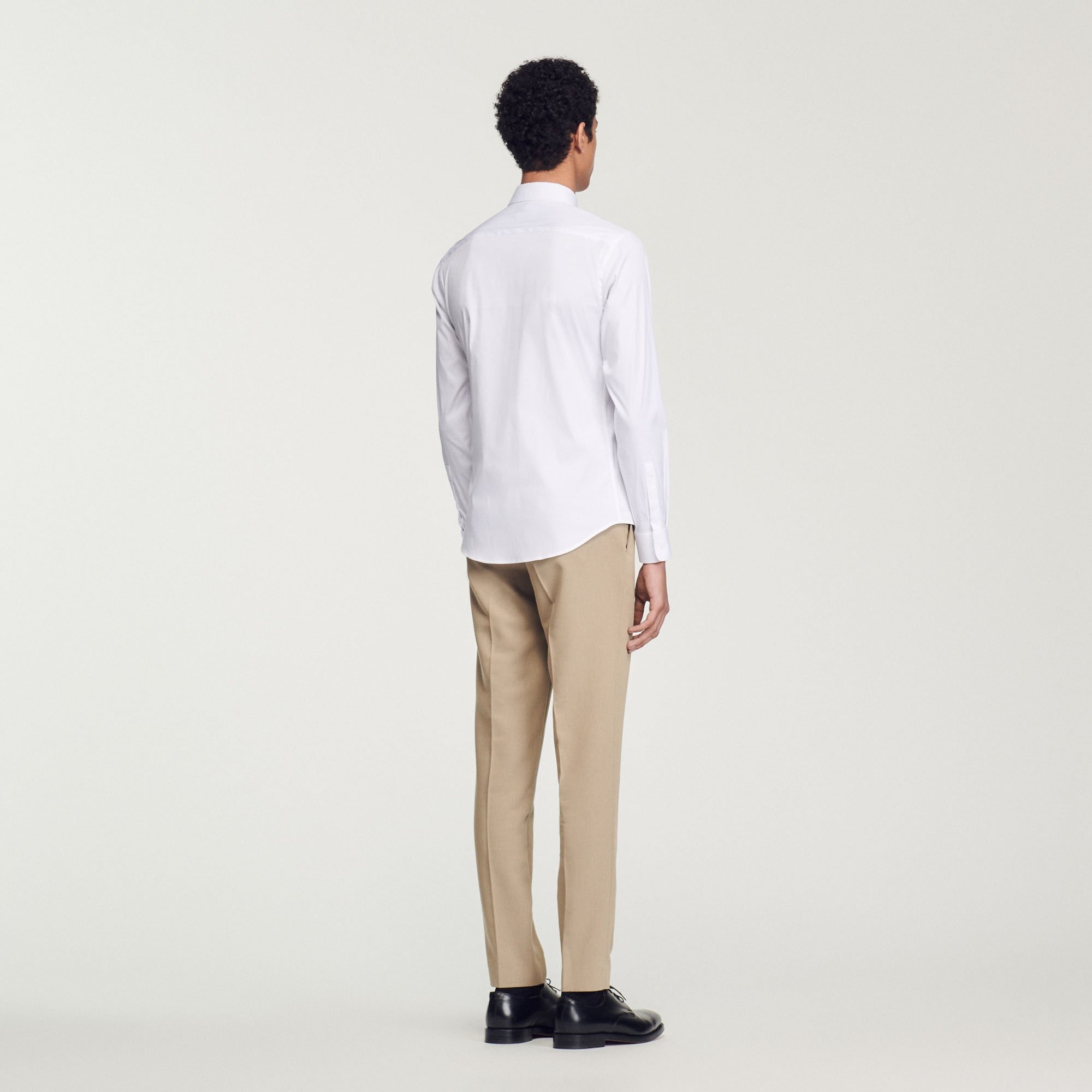 FITTED STRETCH COTTON SHIRT - 6