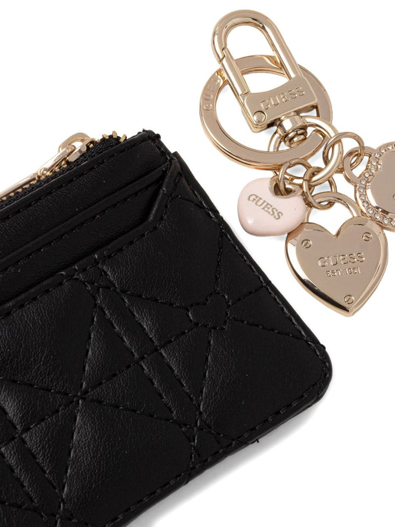 quilted cardholder and keychain set 4