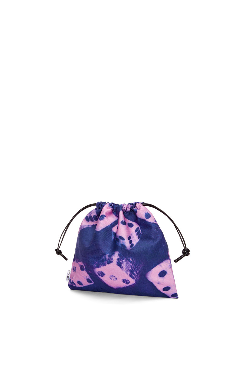 Loewe Small drawstring pouch in canvas outlook