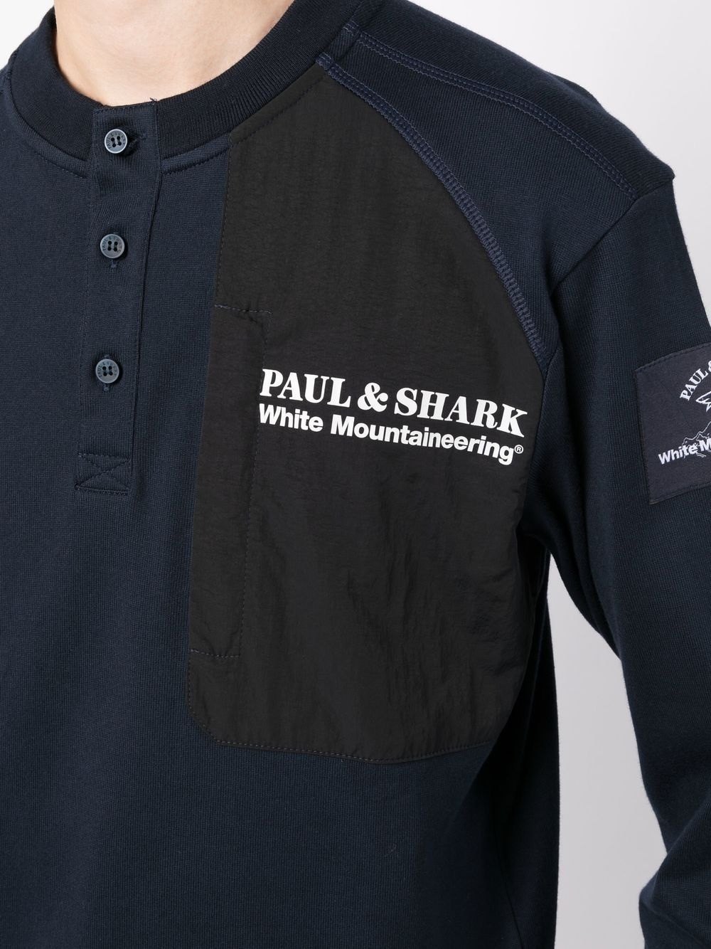 LOGO-PRINT PANELLED T-SHIRT - 2
