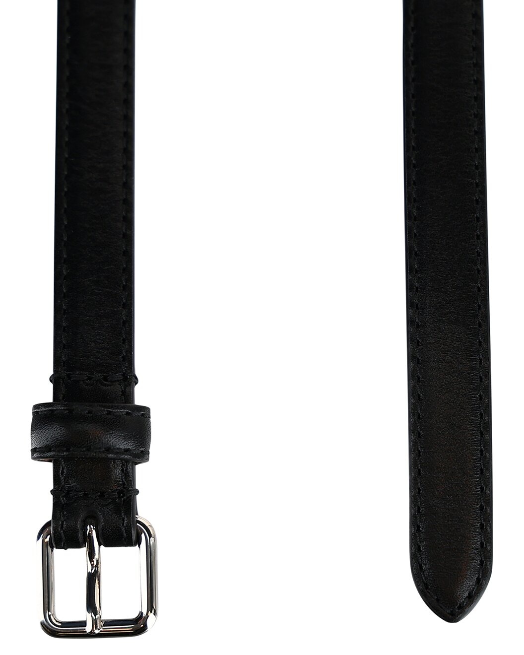 Alexander McQueen Long Thin Leather Belt - 2