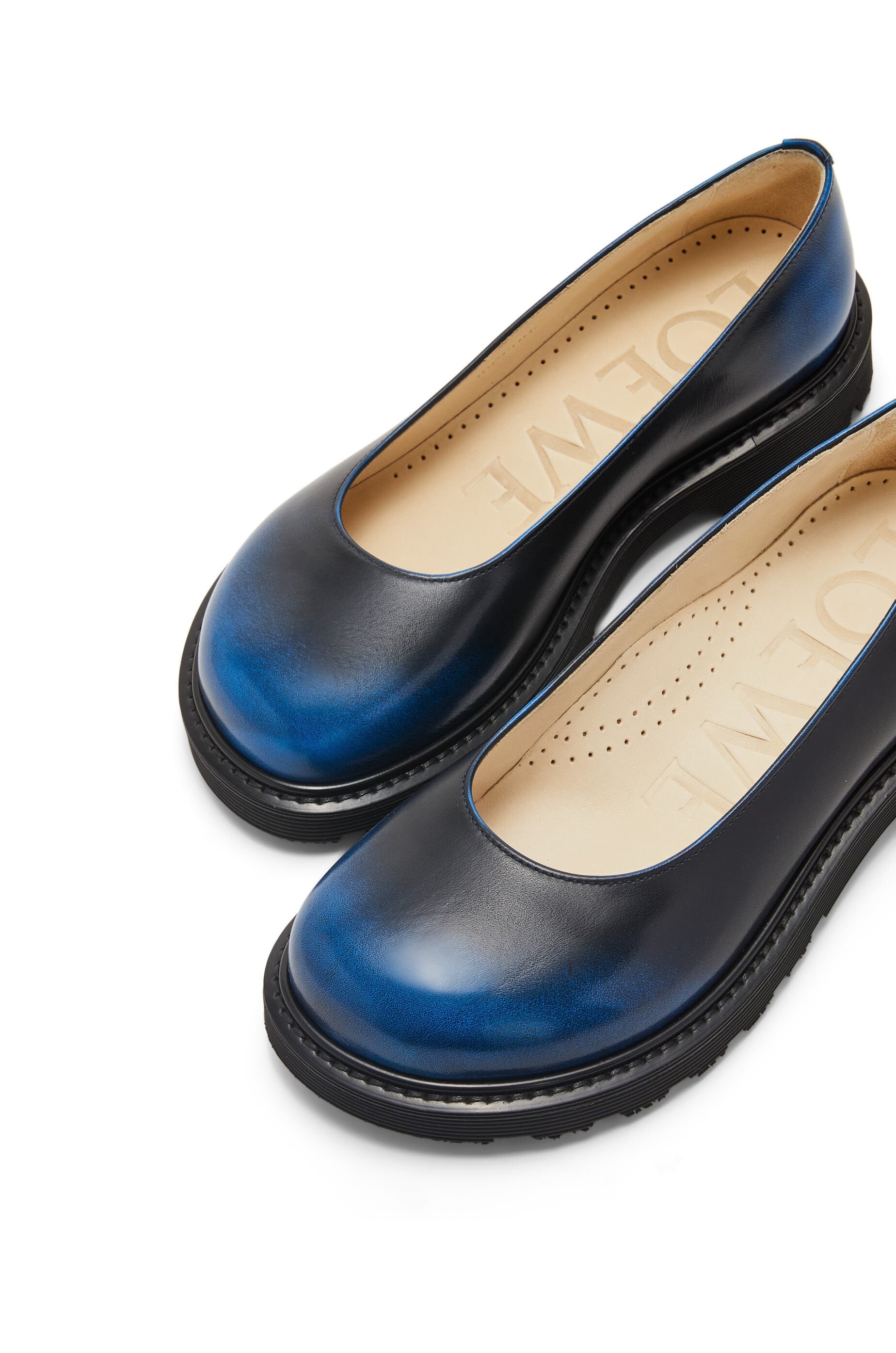 Blaze ballerina in bi-colour brushed-off calfskin - 5