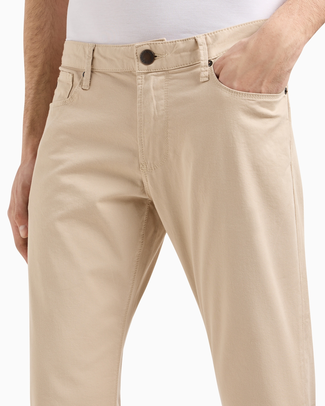 J06 Comfort stretch-gabardine, slim-fit trousers - 5