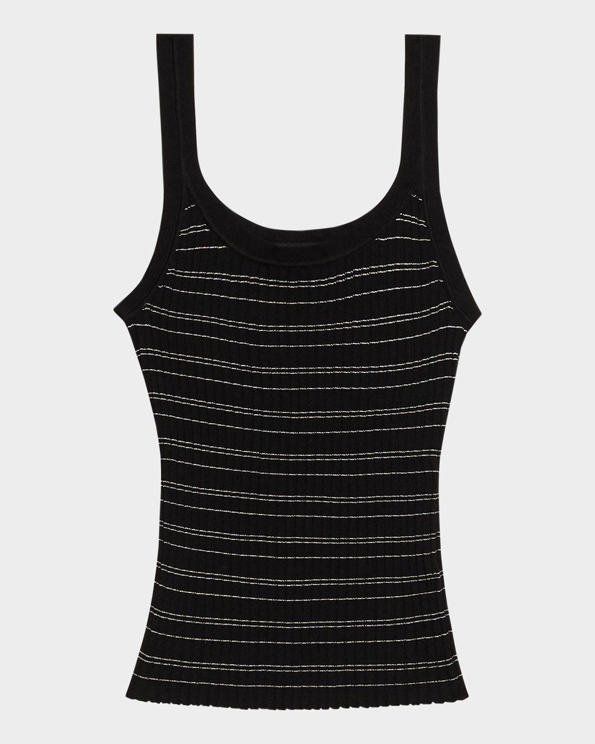 Stripe Scoop-Neck Tank Top - 1