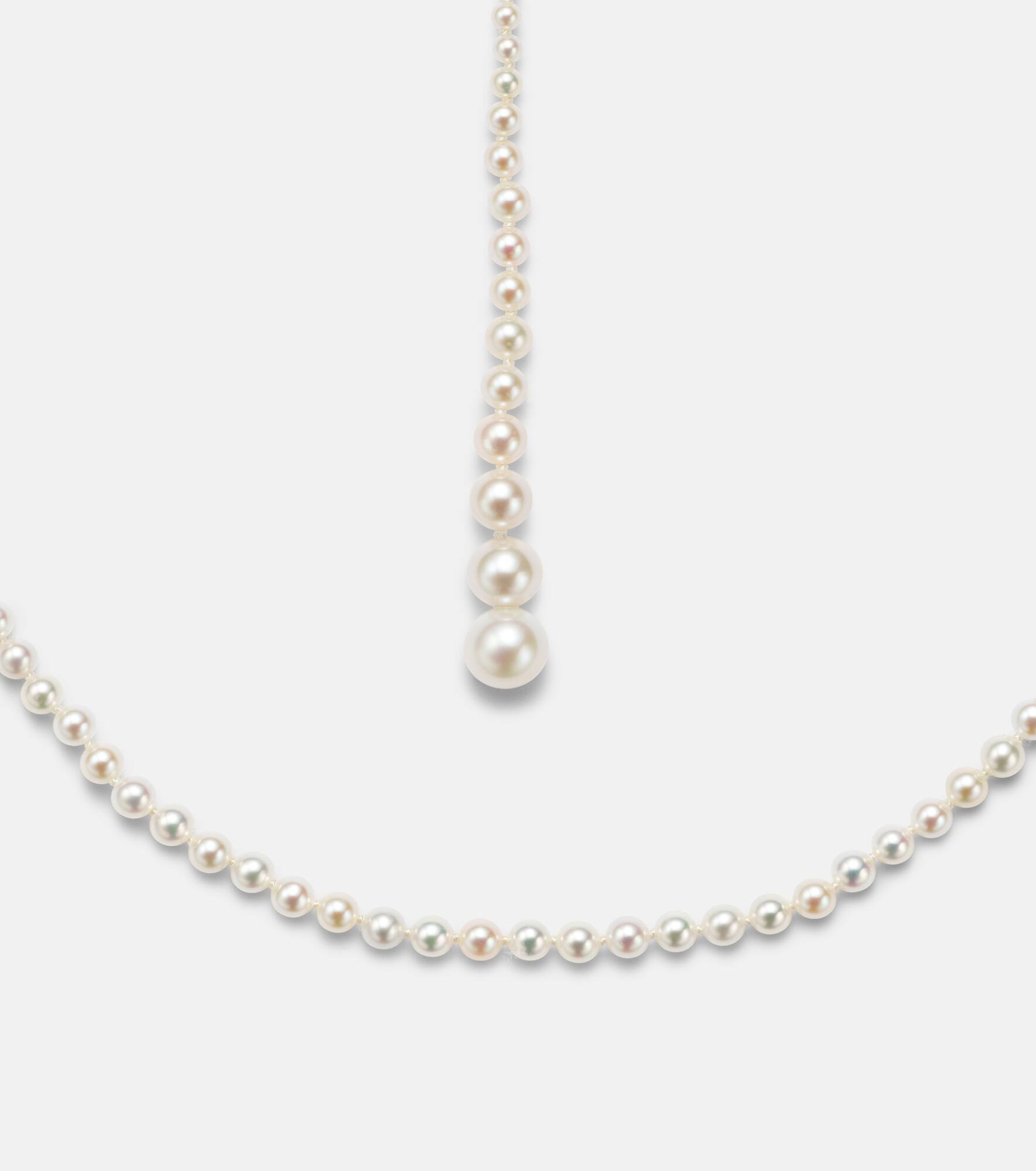 La Belle Moon 14kt gold necklace with pearls - 6