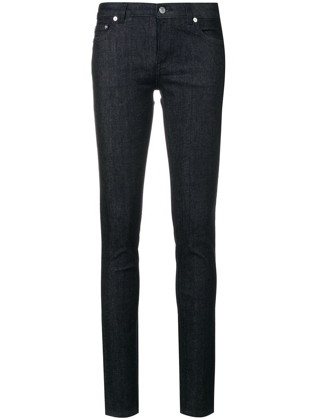logo-back denim jeans - 1