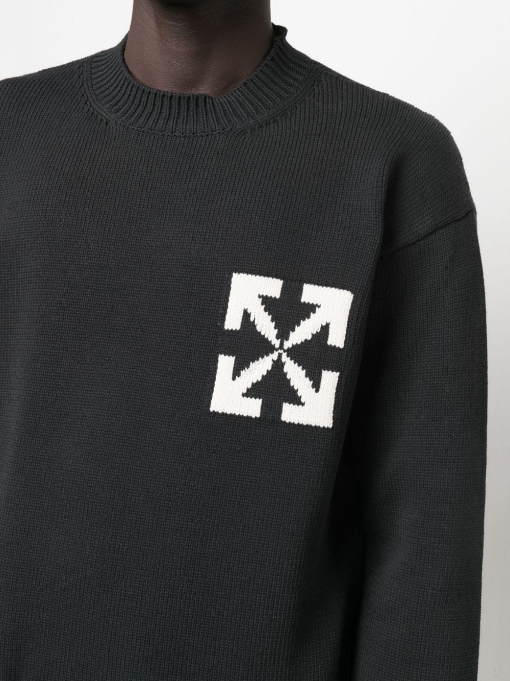 intarsia logo-knit jumper - 5