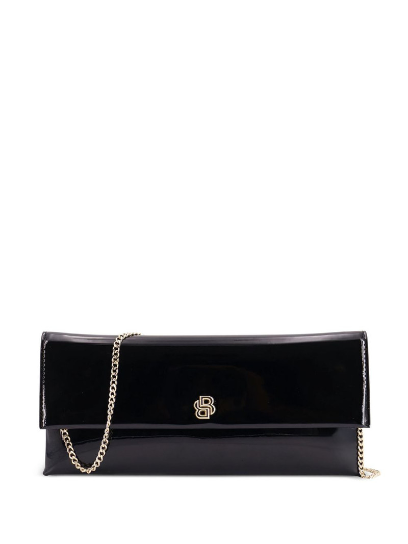 chain patent-leather clutch bag 1