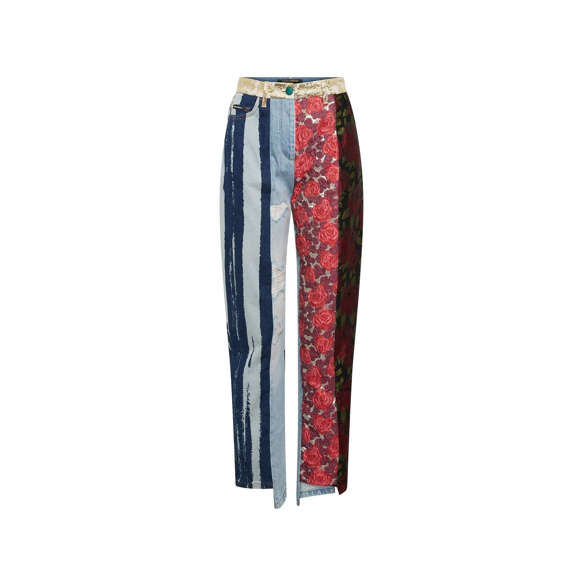Dolce & Gabbana Embroidered Denim Pants Women - 3